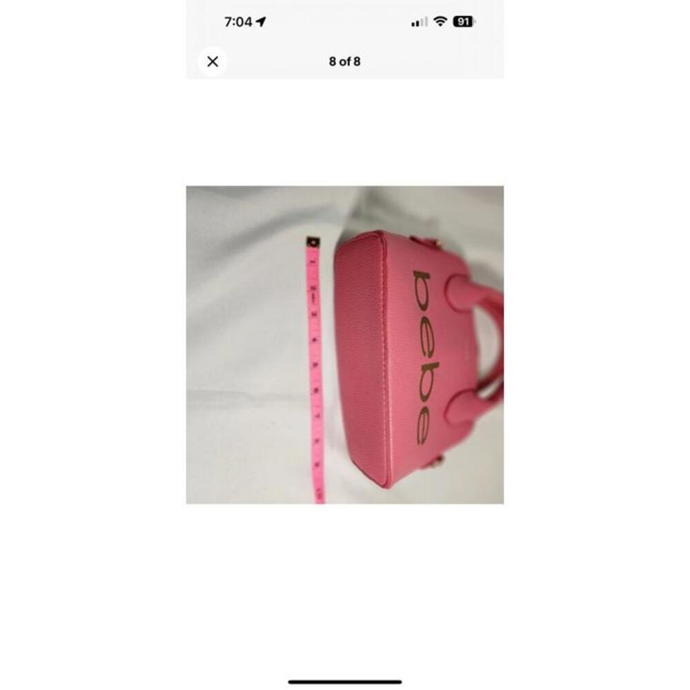 Bebe Fabiosa‎ Faux Leather Mini Dome, Top Handle and Crossbody Purse - Picture 9 of 9